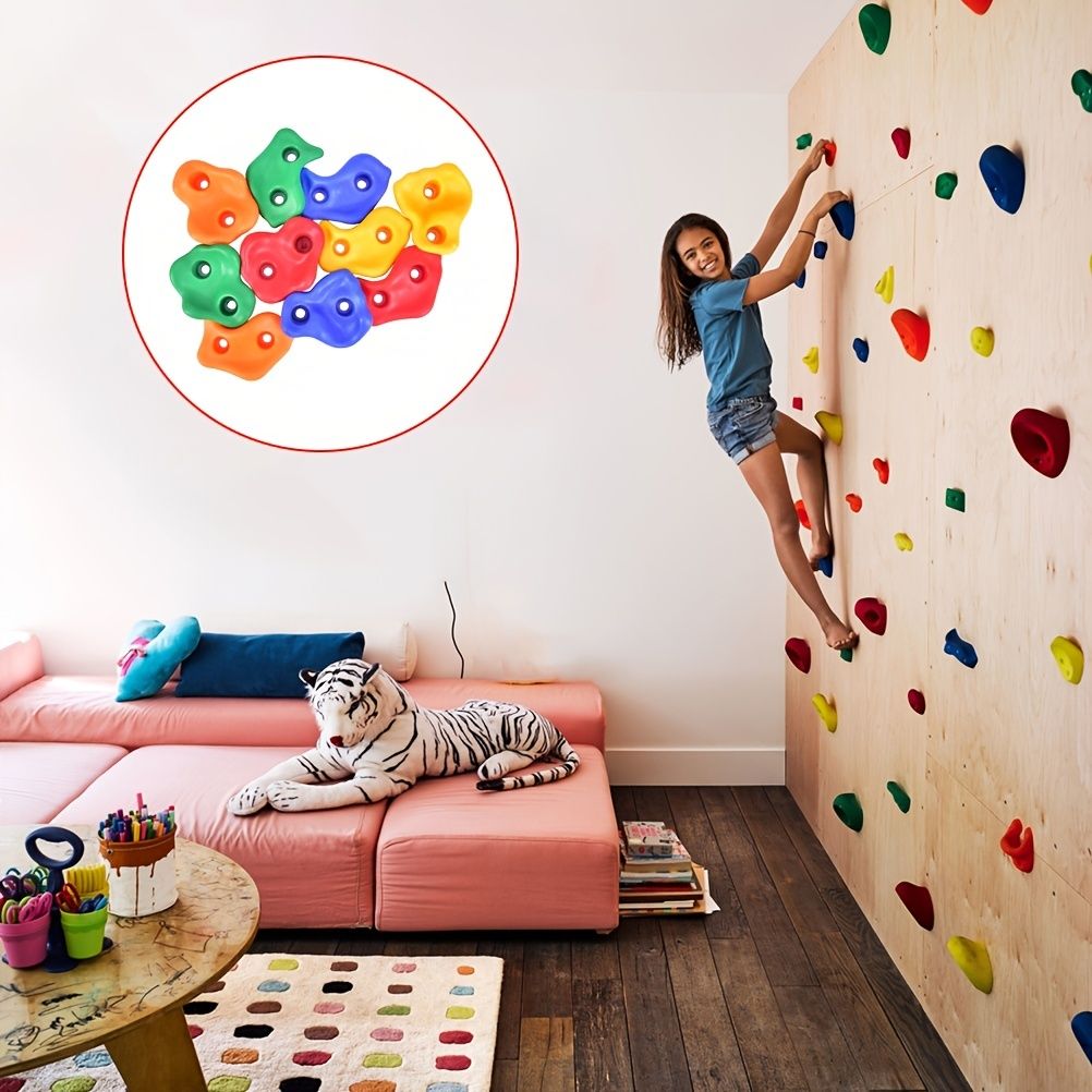 Rock Climbing Holds With Mounting Screws; Indoor And Outdoor Rock Climbing Set - Image 3