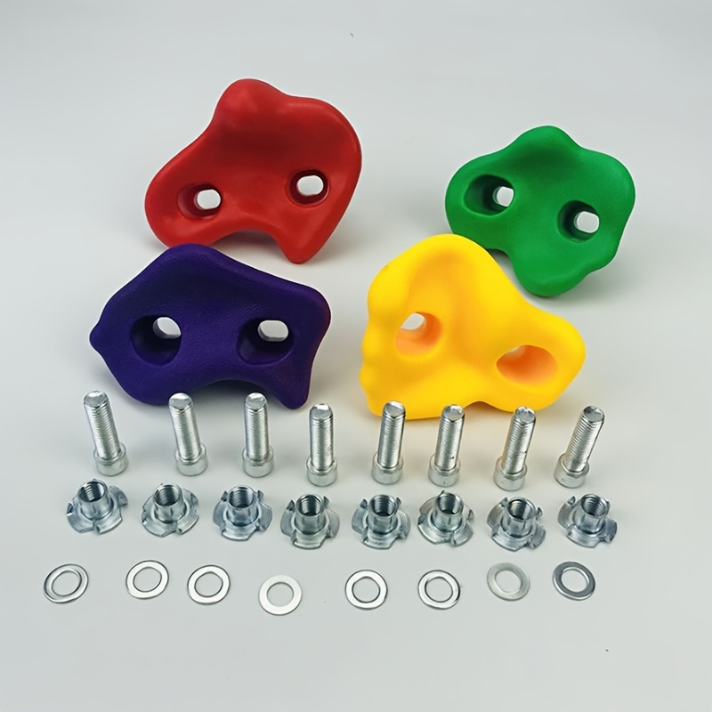 Rock Climbing Holds With Mounting Screws; Indoor And Outdoor Rock Climbing Set - Image 4
