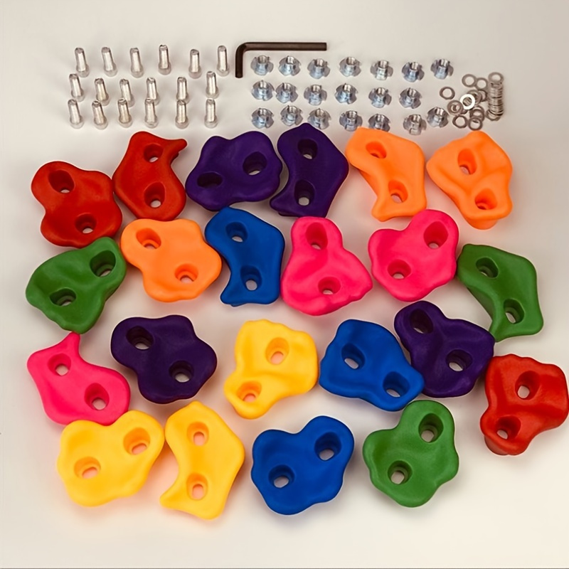 Rock Climbing Holds With Mounting Screws; Indoor And Outdoor Rock Climbing Set - Image 6