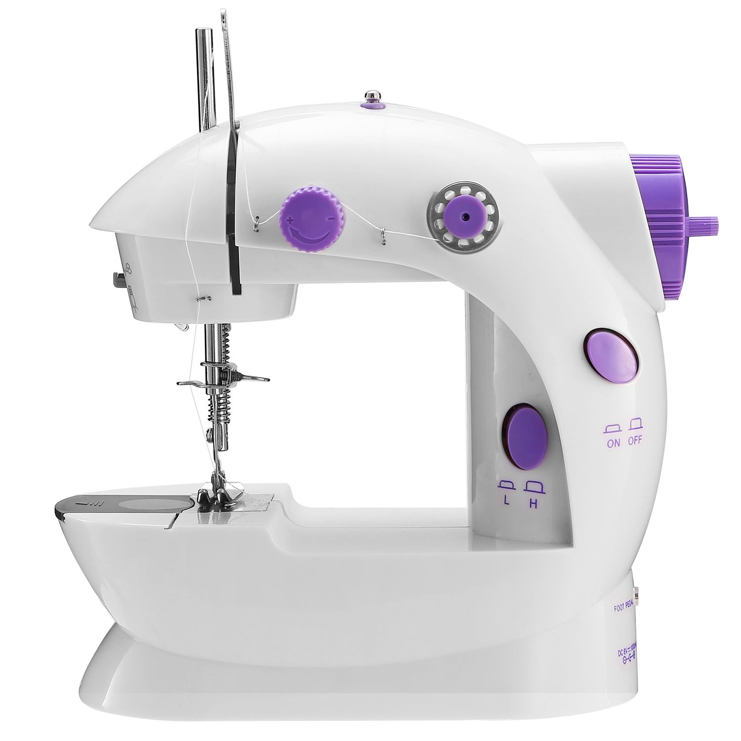 Electric Sewing Machine Portable 2 Speed Overlock Foot w/ Foot Pedal LED Light - Image 10