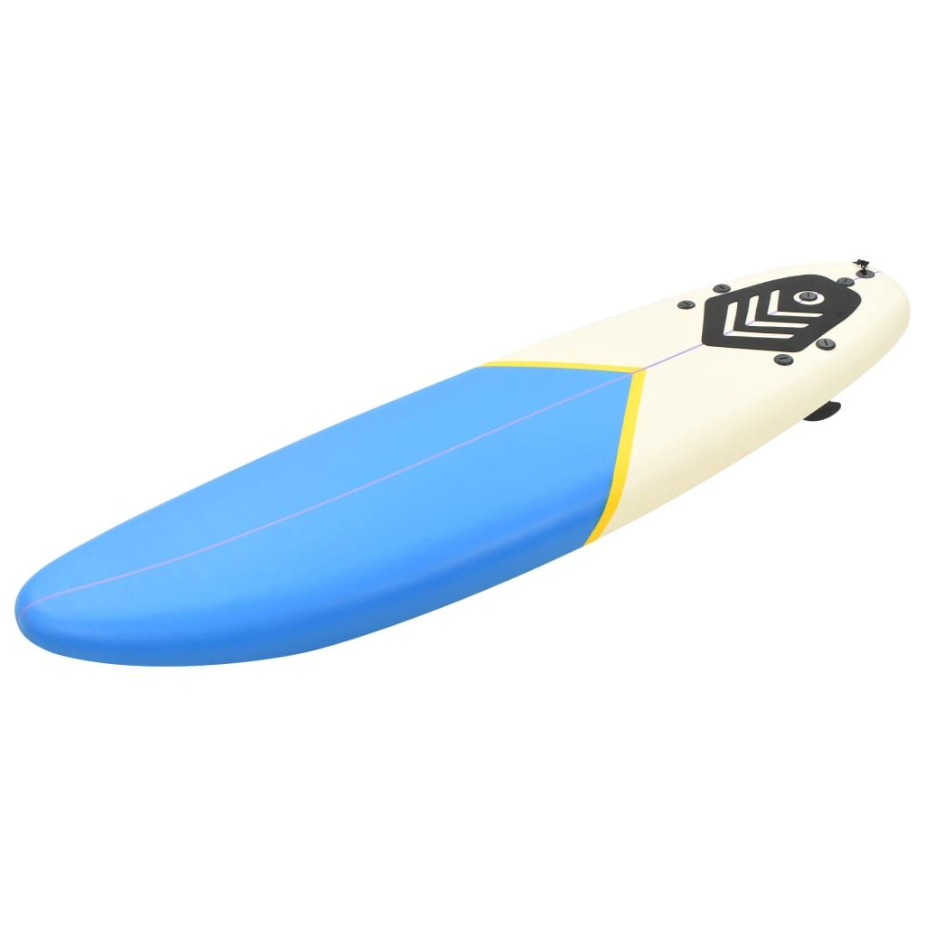 Surfboard 66.9" Blue and Cream - Image 2