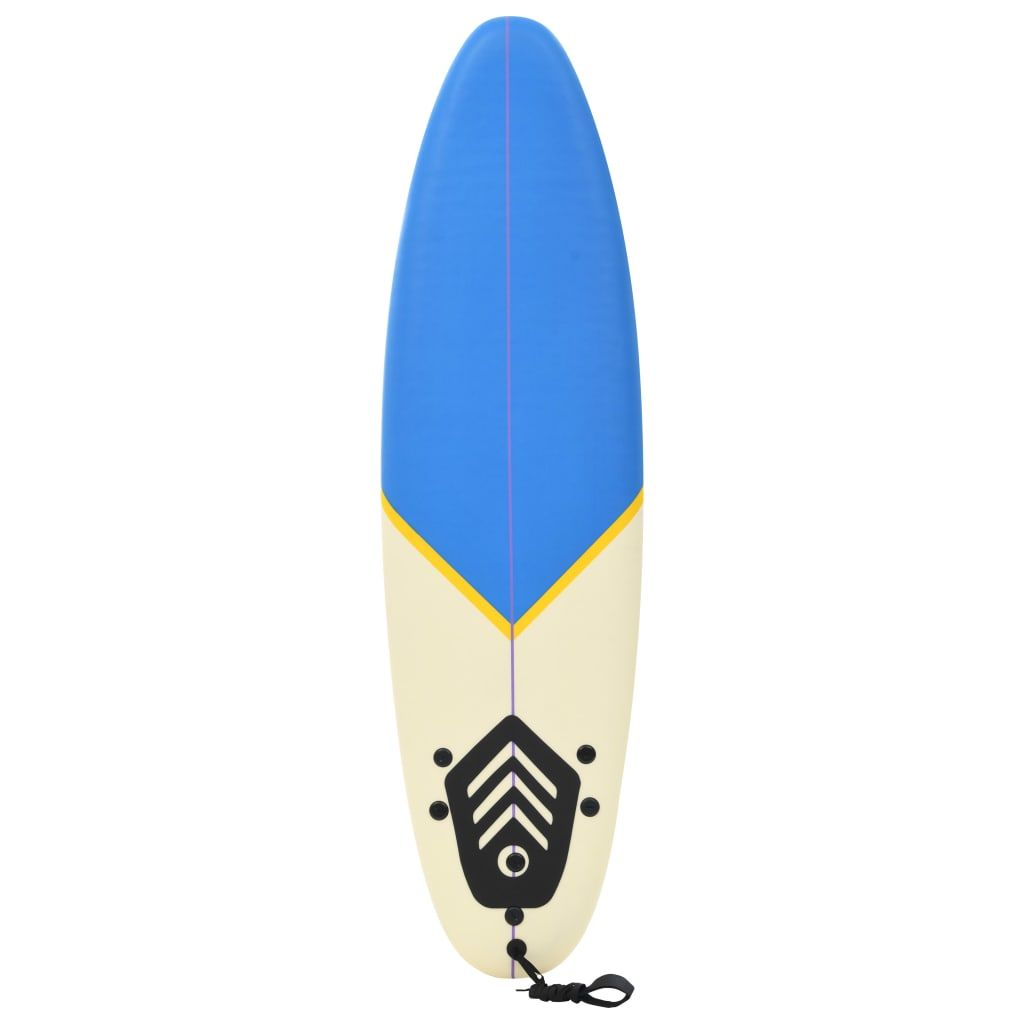 Surfboard 66.9" Blue and Cream - Image 3