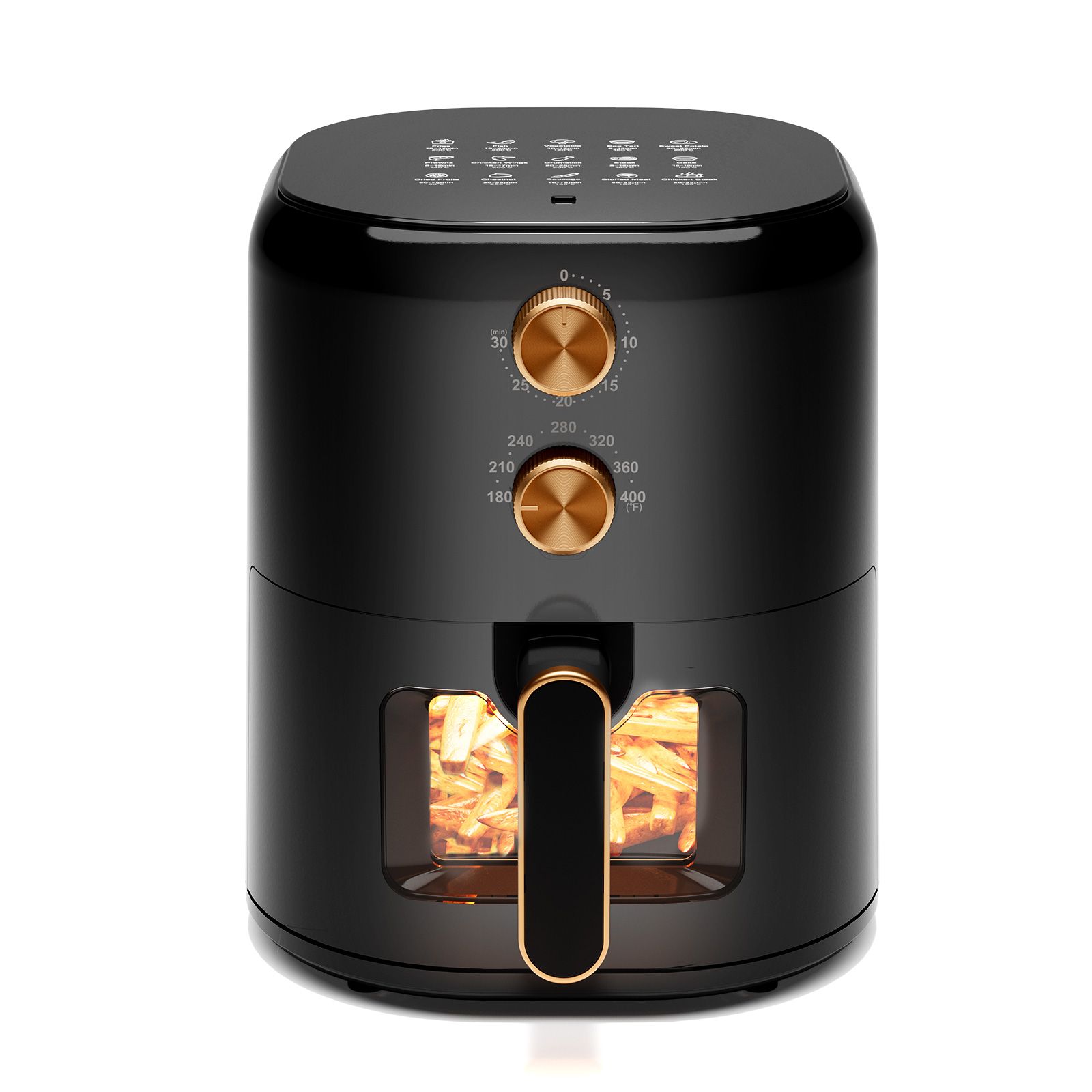 Air Fryer 4-in-1 with 4.5 QT Capacity, Air Fry, Roast, Reheat, Dehydrate, Air Crisp Technology with 400F for hot, crispy results in just minutes, Black - Image 11