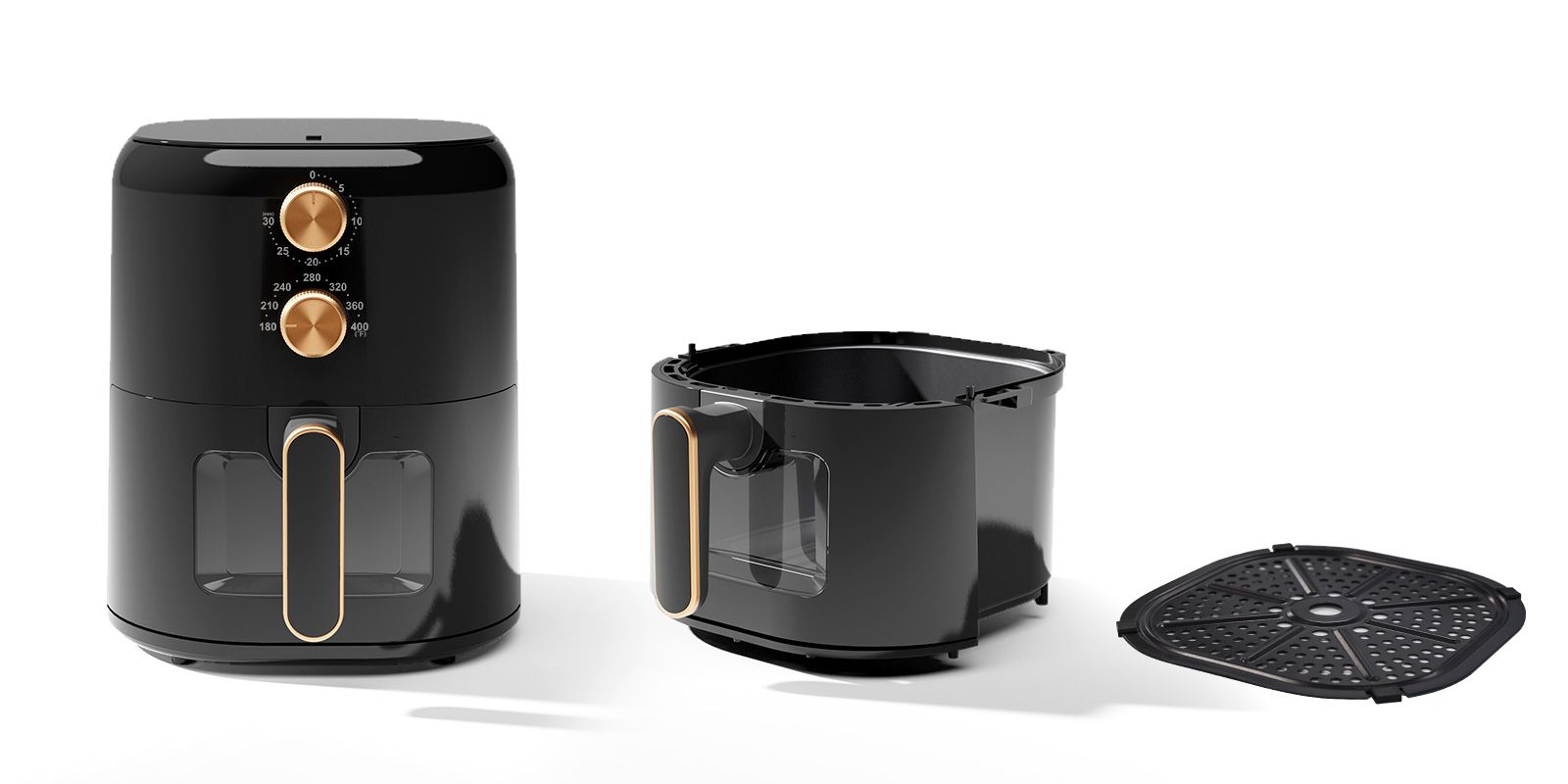 Air Fryer 4-in-1 with 4.5 QT Capacity, Air Fry, Roast, Reheat, Dehydrate, Air Crisp Technology with 400F for hot, crispy results in just minutes, Black - Image 10