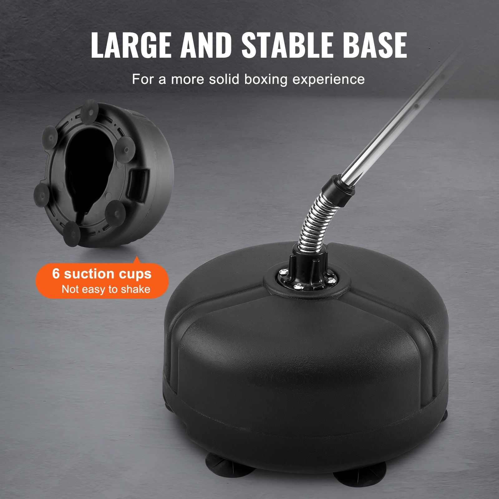 VEVOR Punching Bag, Reflex Boxing Bag for Teens & Adults, Height Adjustable Free Standing Strike Bag Set with Boxing Gloves & Stand, Speed Bag for Training, Boxing Equipment, Stress Relief & Fitness - Image 5