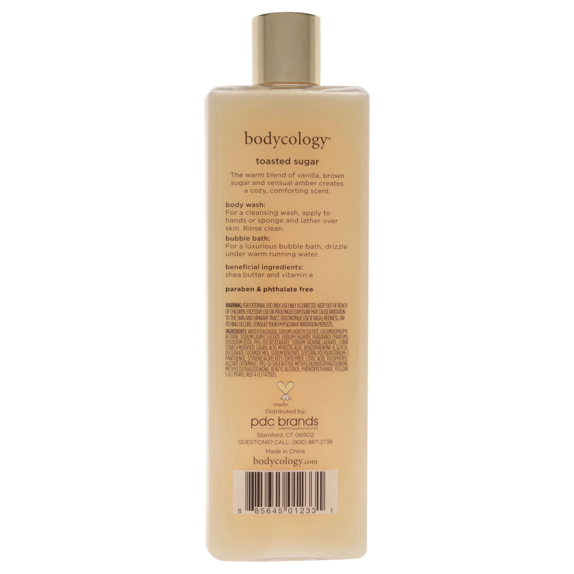 2 in 1 Body Wash and Bubble Bath - Toasted Sugar by Bodycology for Women - 16 oz Body Wash - Image 2