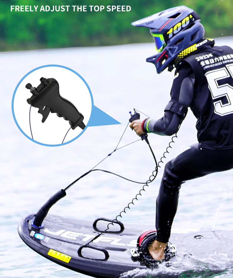 PSJF08a  gasoline engine surfboard load 120kg speed 58 km/h displacement 110CC water depth 60cm safe payment PICC carburetor aviation grade carbon fiber - Image 8