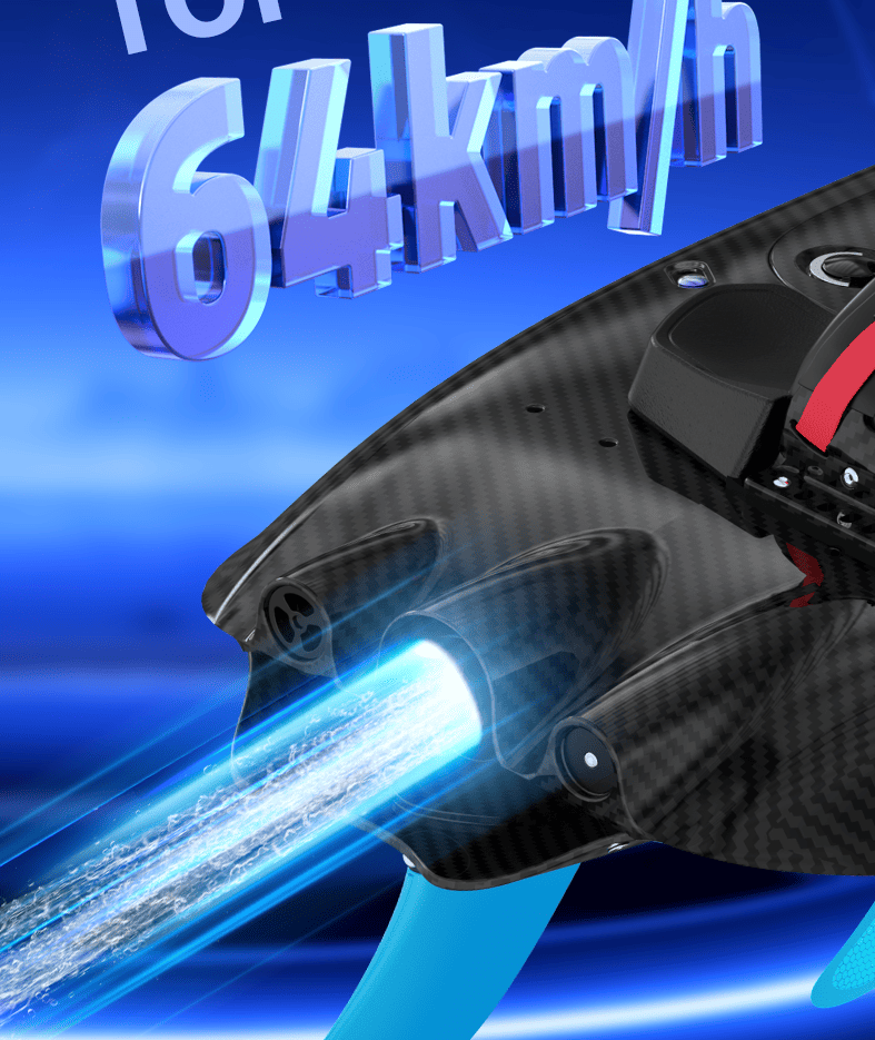 PSJF08a  gasoline engine surfboard load 120kg speed 58 km/h displacement 110CC water depth 60cm safe payment PICC carburetor aviation grade carbon fiber - Image 9